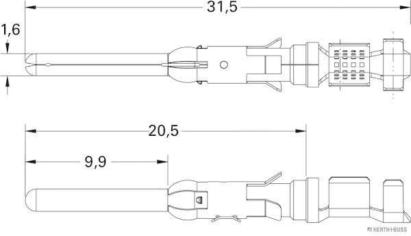 Herth+Buss Elparts Krimpverbinder 50251850