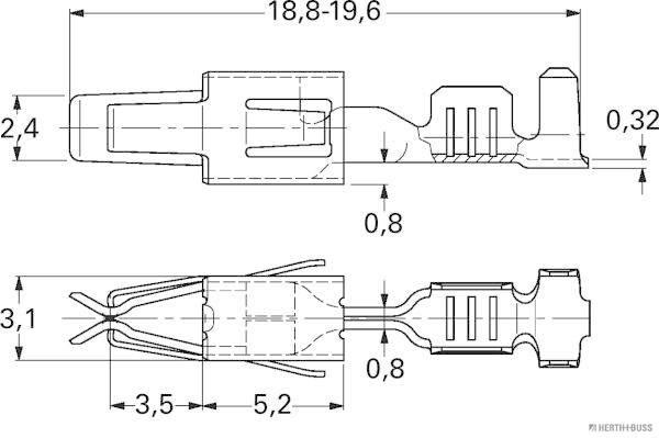 Herth+Buss Elparts Krimpverbinder 50251898