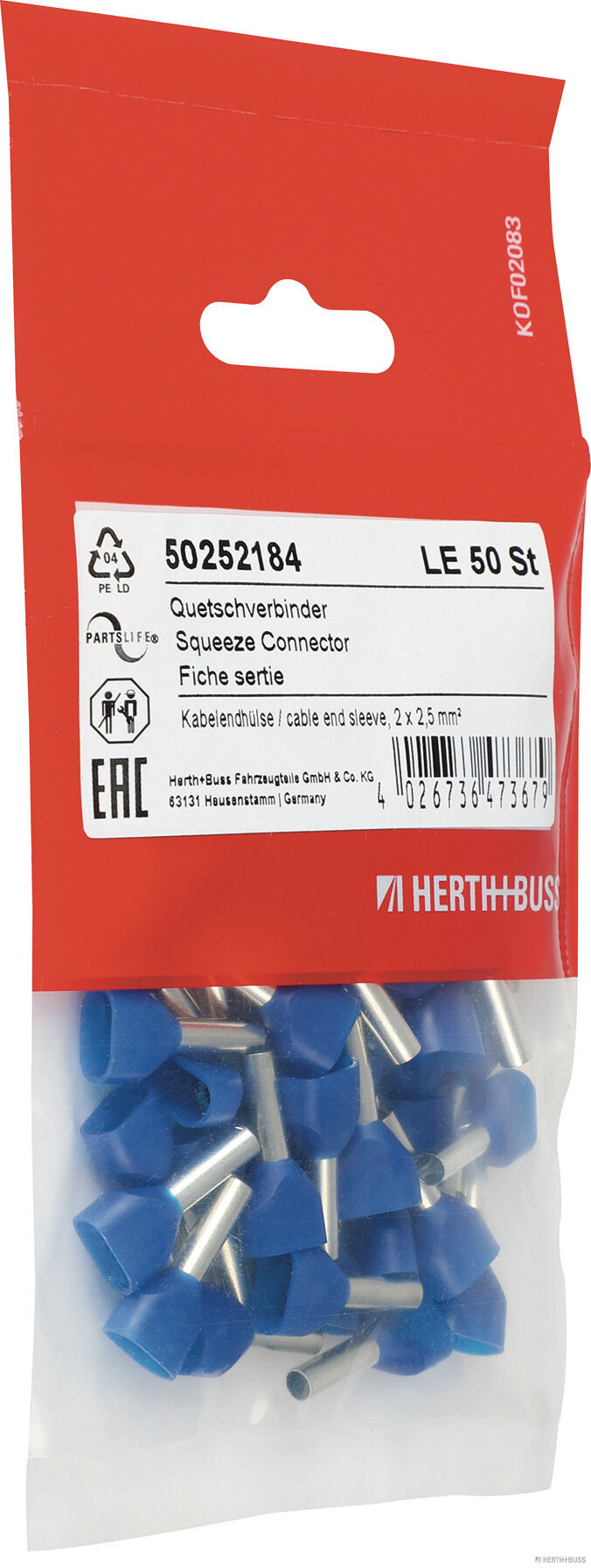 Herth+Buss Elparts Knijpverbinder 50252184