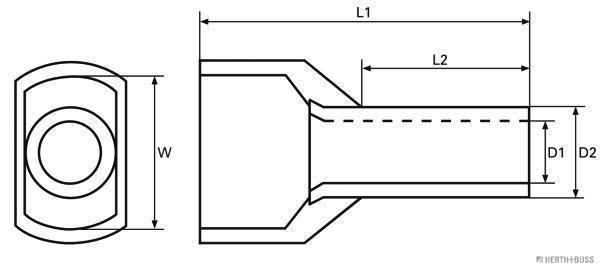Herth+Buss Elparts Knijpverbinder 50252186