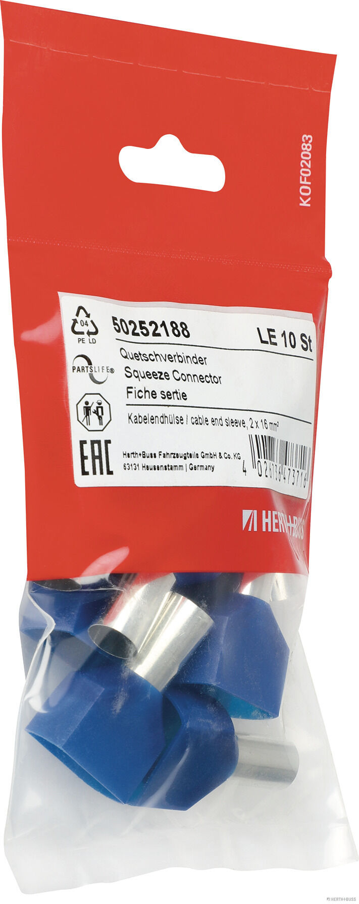 Herth+Buss Elparts Knijpverbinder 50252188