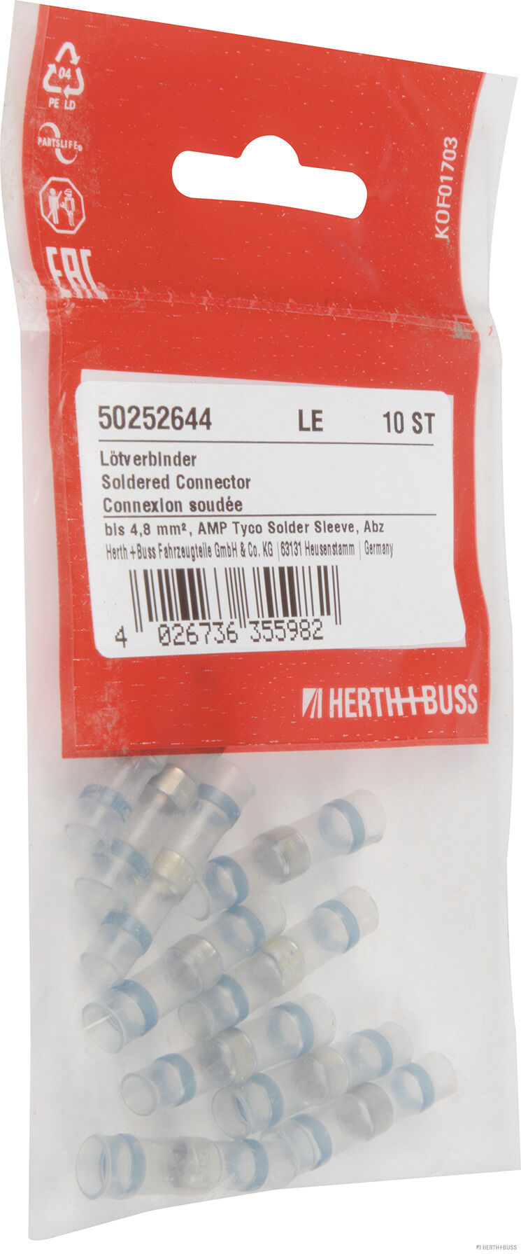 Herth+Buss Elparts Soldeerverbinder 50252644