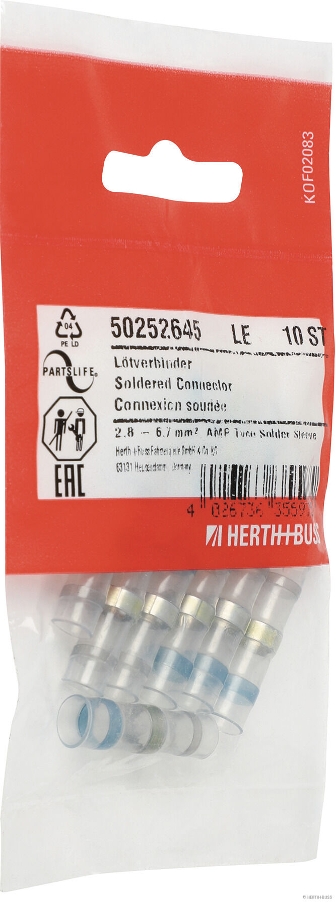 Herth+Buss Elparts Soldeerverbinder 50252645