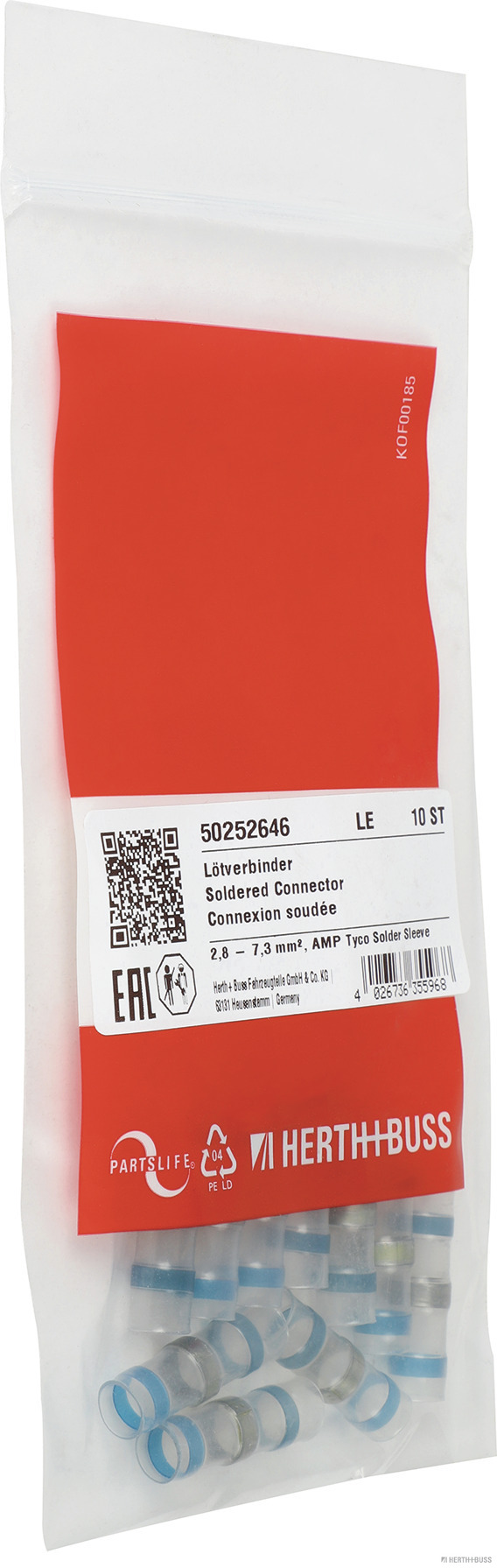 Herth+Buss Elparts Soldeerverbinder 50252646