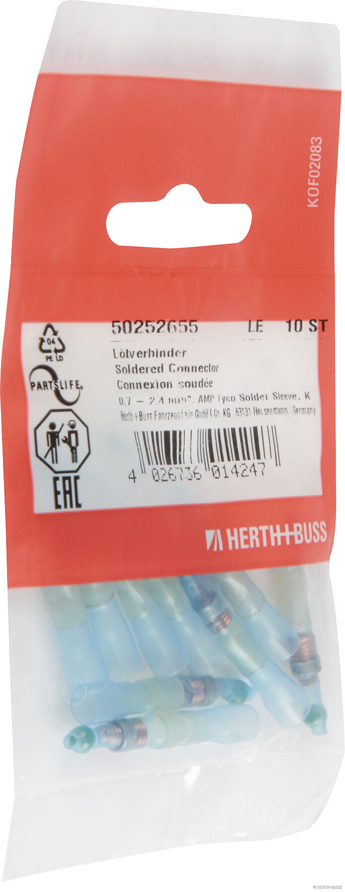 Herth+Buss Elparts Soldeerverbinder 50252655