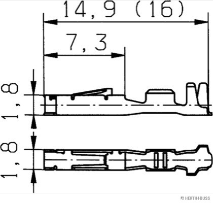 Herth+Buss Elparts Krimpverbinder 50253201