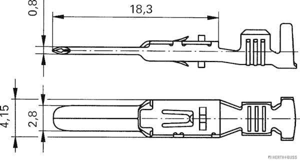 Herth+Buss Elparts Krimpverbinder 50253246