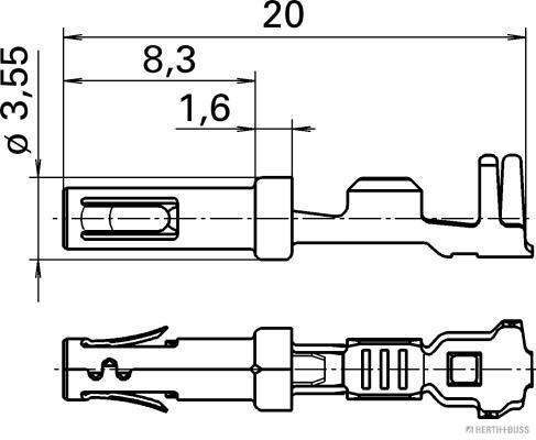 Herth+Buss Elparts Contactdoos 50253272