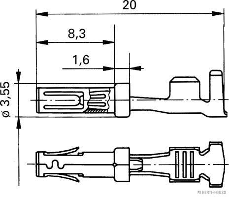 Herth+Buss Elparts Contactdoos 50253274