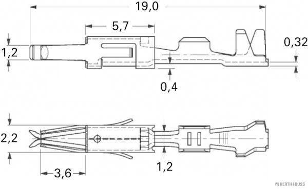 Herth+Buss Elparts Krimpverbinder 50253311