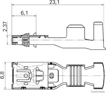 Herth+Buss Elparts Krimpverbinder 50253448