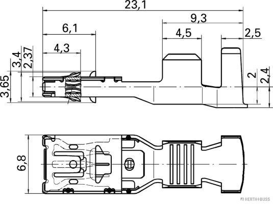 Herth+Buss Elparts Krimpverbinder 50253455