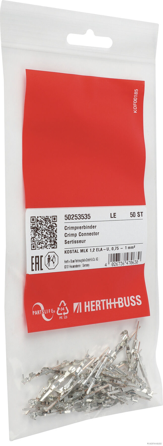 Herth+Buss Elparts Krimpverbinder 50253535