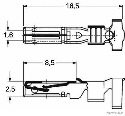 Herth+Buss Elparts Krimpverbinder 50253547
