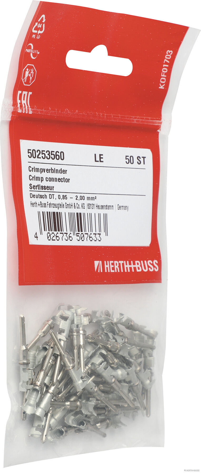 Herth+Buss Elparts Krimpverbinder 50253560