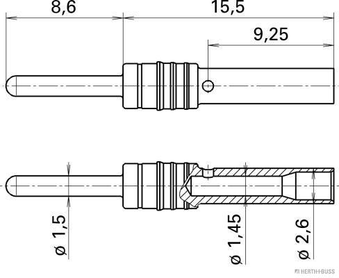 Herth+Buss Elparts Contactpen 50253938