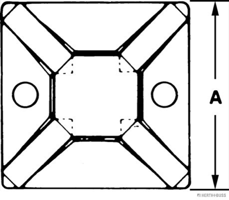 Herth+Buss Elparts Bevestigingszadel, kabelbinder 50265720