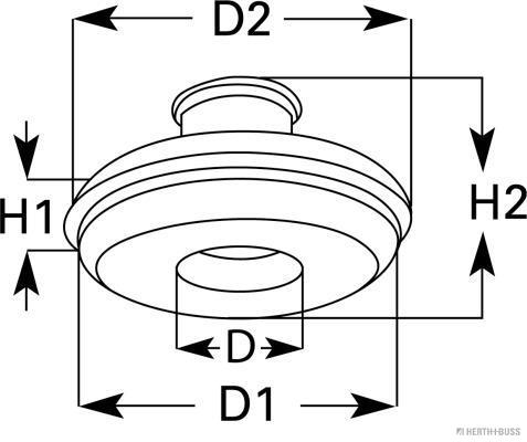 Herth+Buss Elparts Afdichtings- / beschermingsstop 50280217