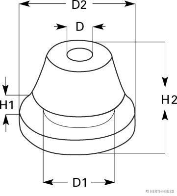 Herth+Buss Elparts Afdichtings- / beschermingsstop 50280302