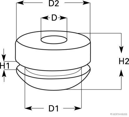 Herth+Buss Elparts Afdichtings- / beschermingsstop 50280304