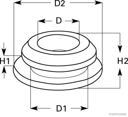 Herth+Buss Elparts Afdichtings- / beschermingsstop 50280306