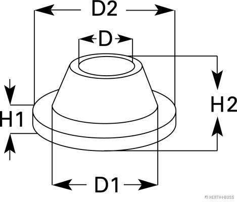 Herth+Buss Elparts Afdichtings- / beschermingsstop 50280308