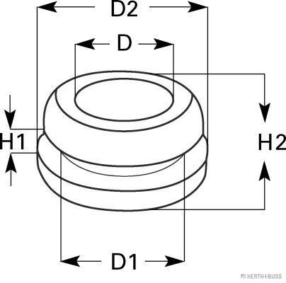 Herth+Buss Elparts Afdichtings- / beschermingsstop 50280314