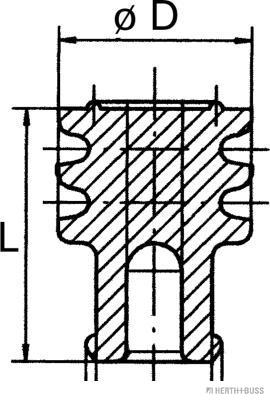 Herth+Buss Elparts Afdichtings- / beschermingsstop 50282018