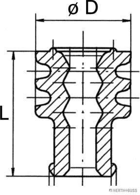 Herth+Buss Elparts Afdichtings- / beschermingsstop 50282048098