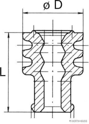 Herth+Buss Elparts Afdichtings- / beschermingsstop 50282058099