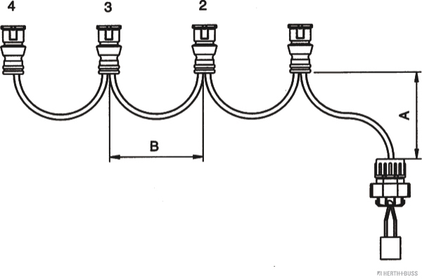 Herth+Buss Elparts Aansluitkabel, lampen 50290396