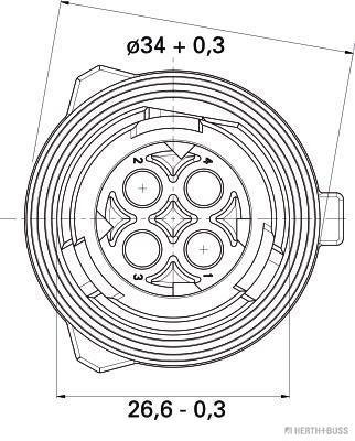 Herth+Buss Elparts Stekkerbehuizing 50290955