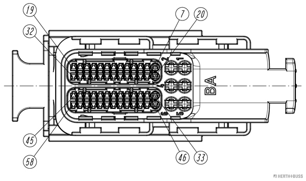 Herth+Buss Elparts Steekbehuizingsset 50390301