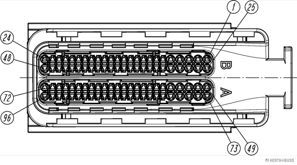 Herth+Buss Elparts Steekbehuizingsset 50390306