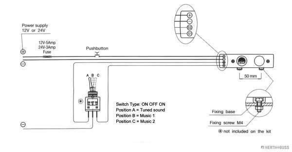 Herth+Buss Elparts Meertonige luchthoorn 56352019