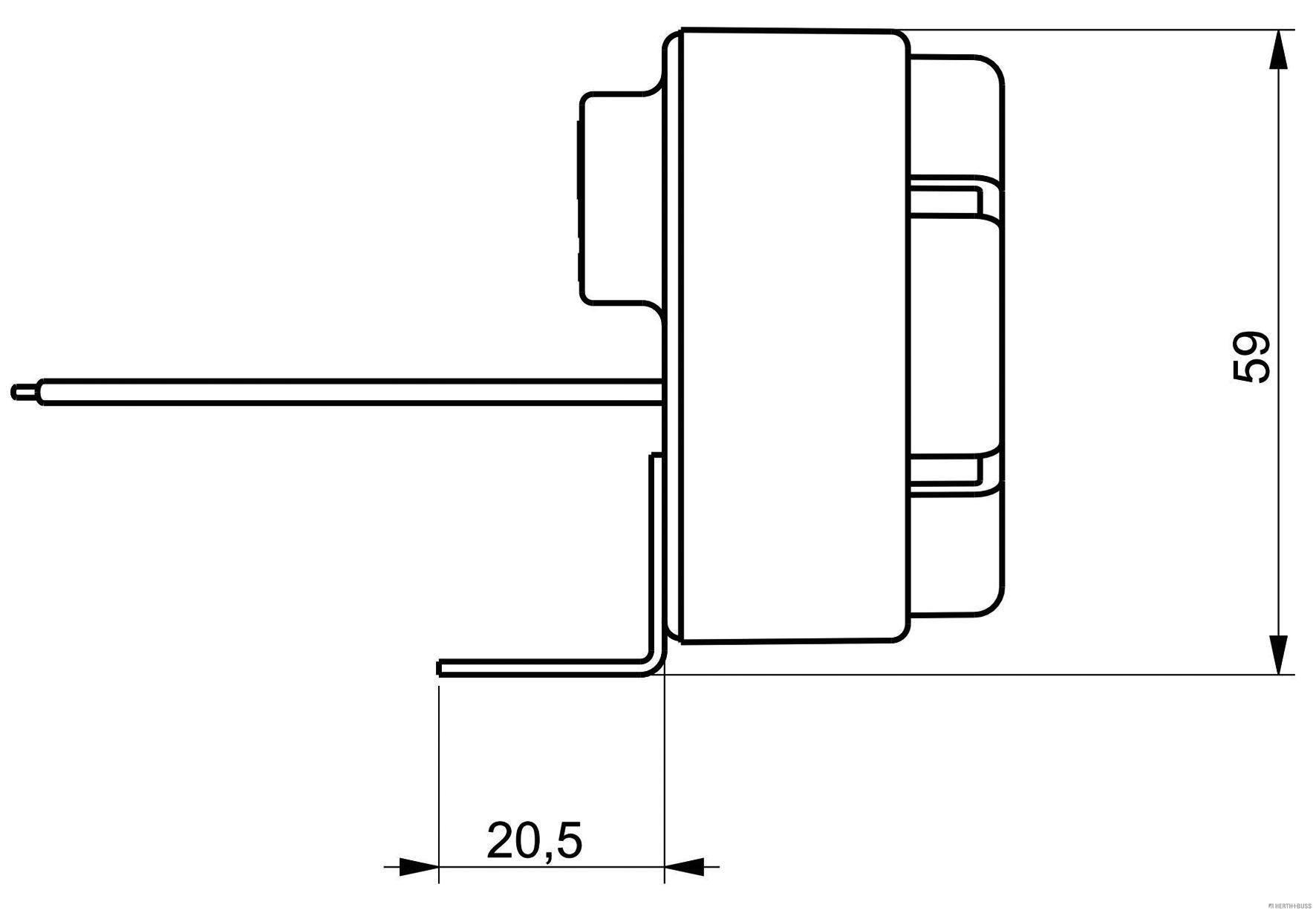 Herth+Buss Elparts Achteruitrijwaarschuwingssysteem 56376052