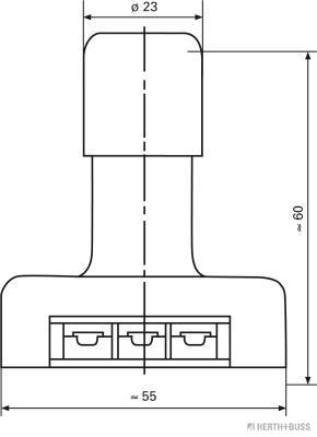 Herth+Buss Elparts Schakelaar, hoofdlicht 70460022