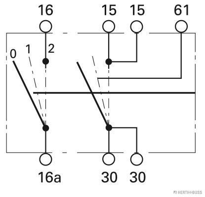 Herth+Buss Elparts Ontstekings-/ startschakelaar 70567051