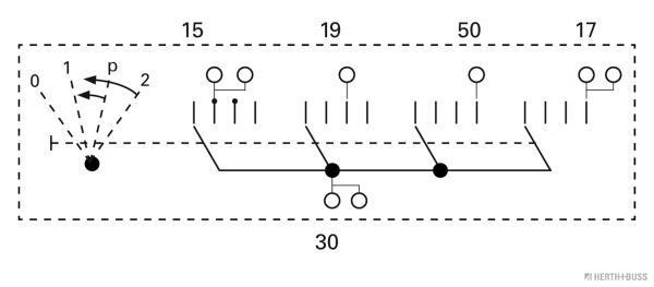 Herth+Buss Elparts Ontstekings-/ startschakelaar 70596076