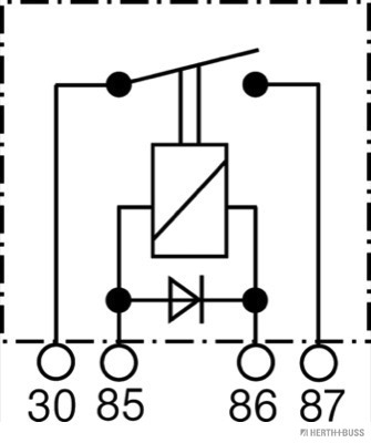 Herth+Buss Elparts Relais, arbeidsstroom 75613102