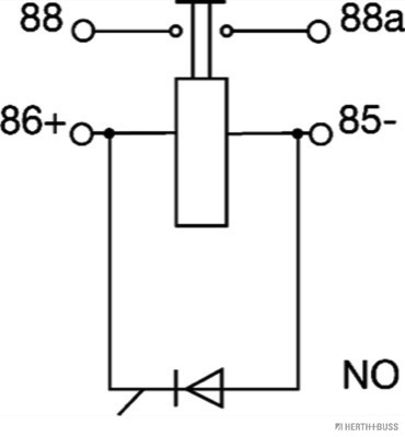 Herth+Buss Elparts Relais, arbeidsstroom 75613303