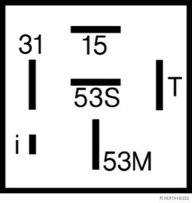 Herth+Buss Elparts Relais, ruitenwisserregelinterval 75614013