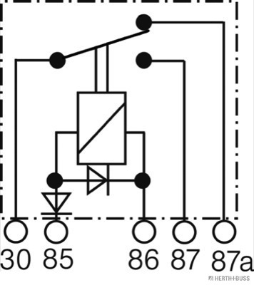 Herth+Buss Elparts Relais, arbeidsstroom 75614154