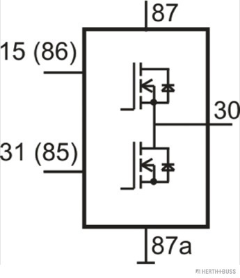 Herth+Buss Elparts Relais, arbeidsstroom 75614202