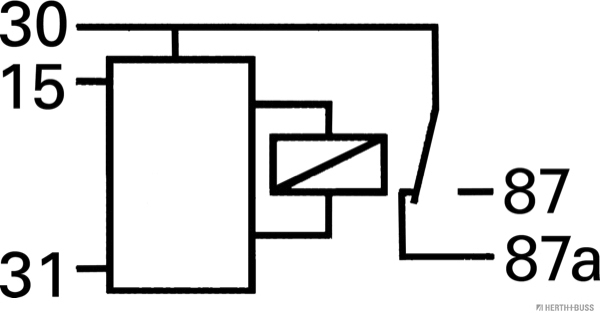 Herth+Buss Elparts Relais, arbeidsstroom 75614217