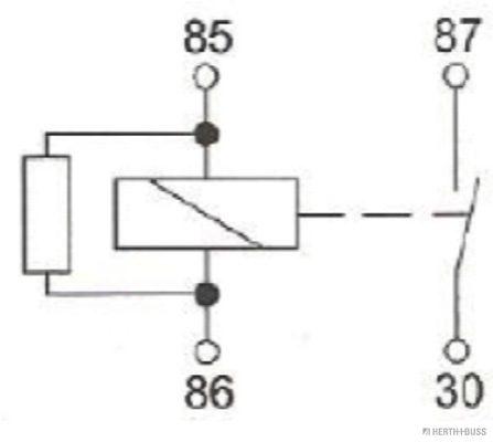 Herth+Buss Elparts Relais, arbeidsstroom 75614381