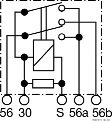 Herth+Buss Elparts Relais dimlicht 75899210