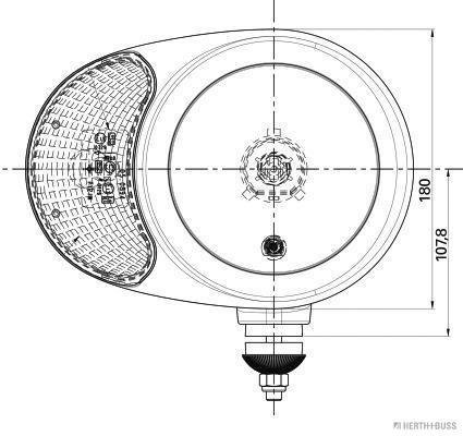 Herth+Buss Elparts Koplamp 81658021