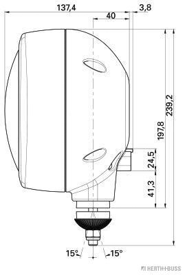 Herth+Buss Elparts Koplamp 81658021