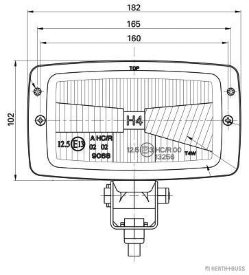 Herth+Buss Elparts Koplamp 81658027